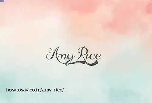 Amy Rice