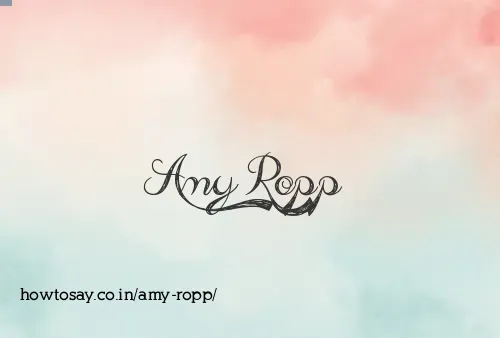 Amy Ropp