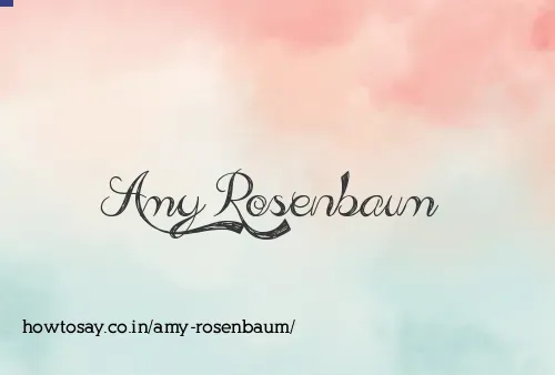 Amy Rosenbaum