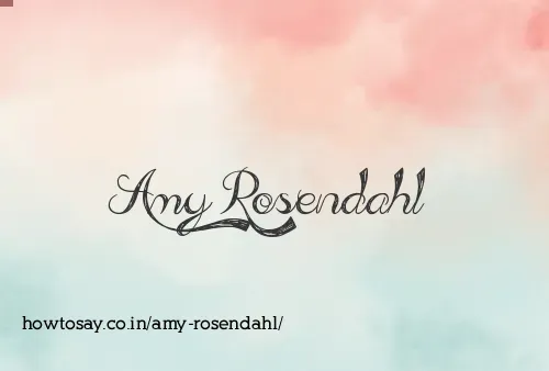 Amy Rosendahl