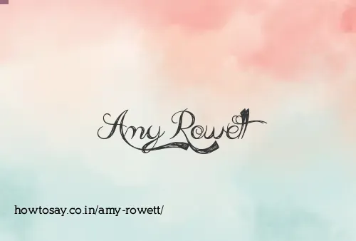 Amy Rowett
