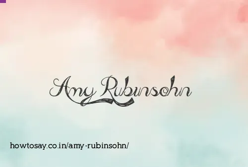 Amy Rubinsohn