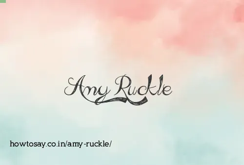 Amy Ruckle