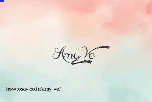 Amy Ve