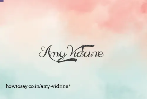 Amy Vidrine