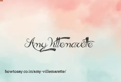 Amy Villemarette