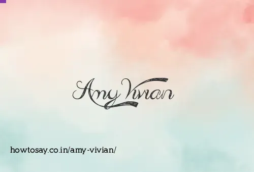 Amy Vivian