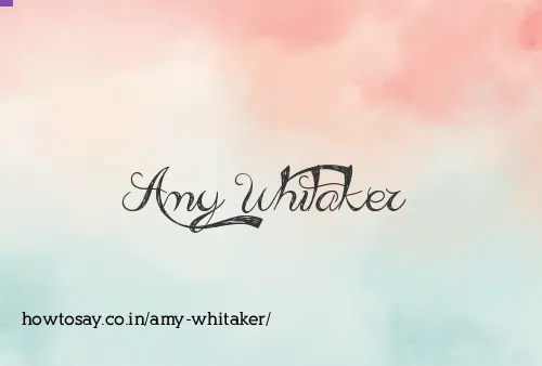 Amy Whitaker