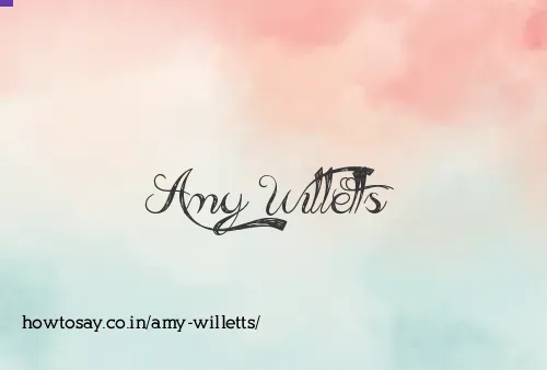 Amy Willetts