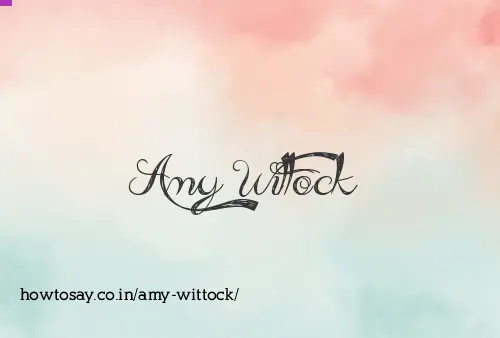 Amy Wittock