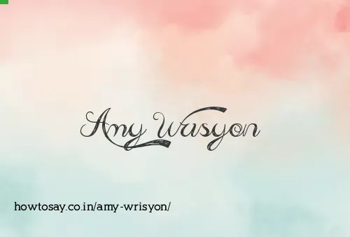 Amy Wrisyon