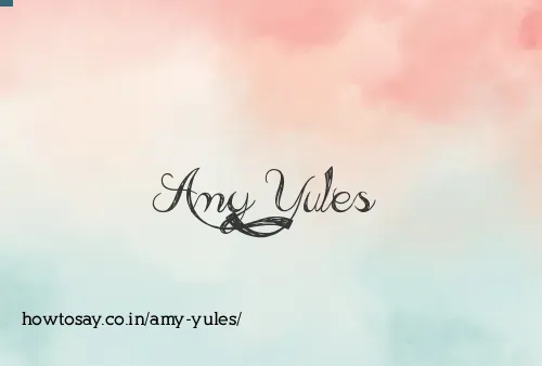 Amy Yules