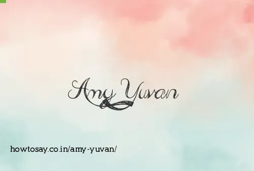 Amy Yuvan