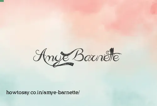 Amye Barnette