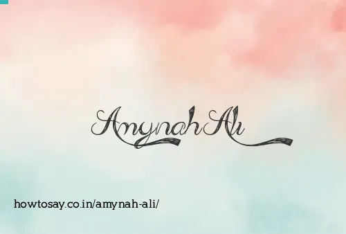 Amynah Ali