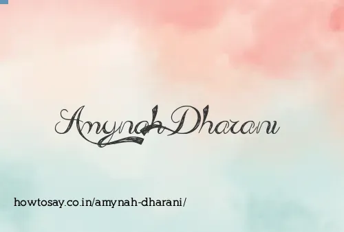 Amynah Dharani