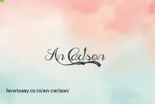 An Carlson