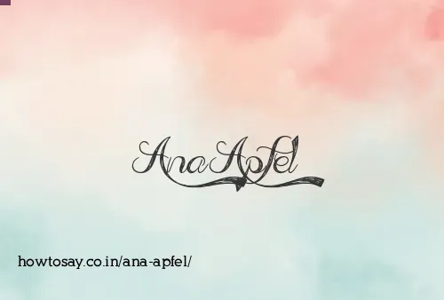 Ana Apfel