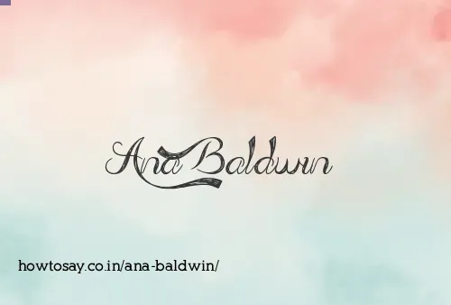 Ana Baldwin