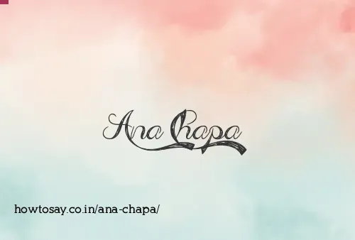 Ana Chapa