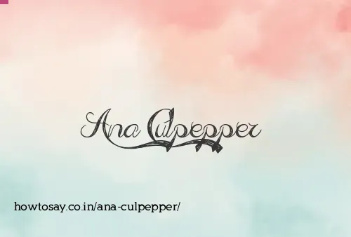 Ana Culpepper