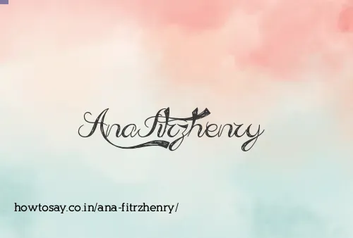 Ana Fitrzhenry