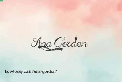 Ana Gordon