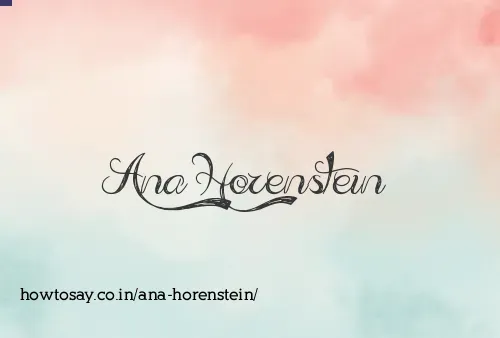 Ana Horenstein