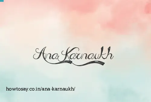 Ana Karnaukh
