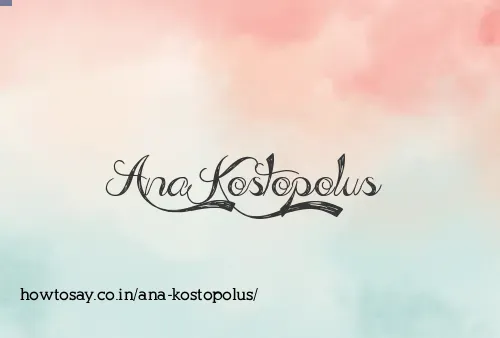 Ana Kostopolus