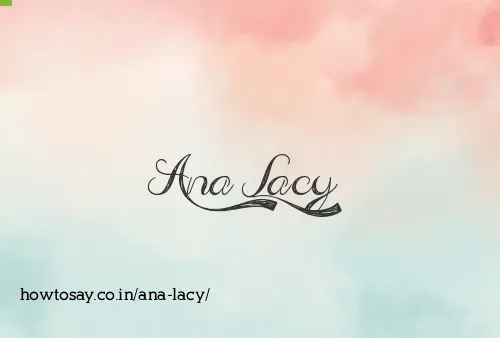 Ana Lacy