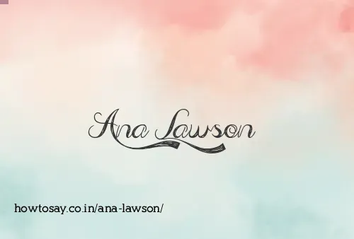 Ana Lawson