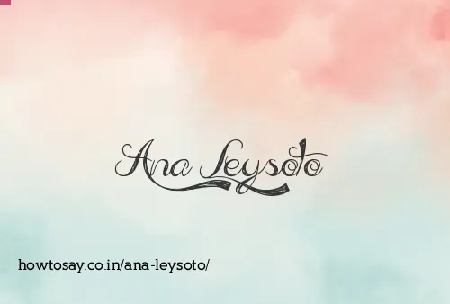 Ana Leysoto