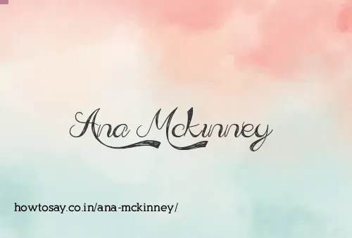 Ana Mckinney