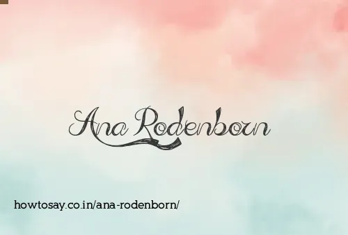 Ana Rodenborn