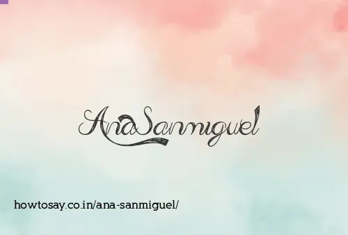 Ana Sanmiguel