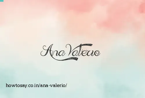 Ana Valerio