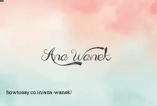 Ana Wanek