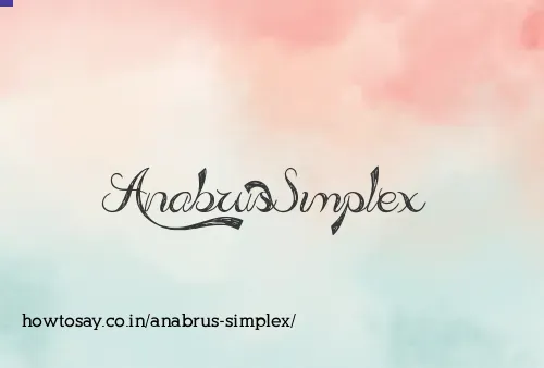 Anabrus Simplex
