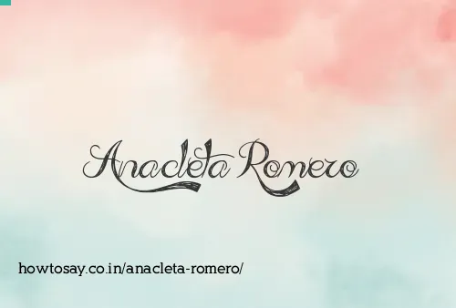 Anacleta Romero