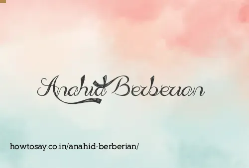 Anahid Berberian