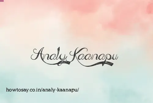 Analy Kaanapu