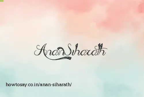 Anan Siharath