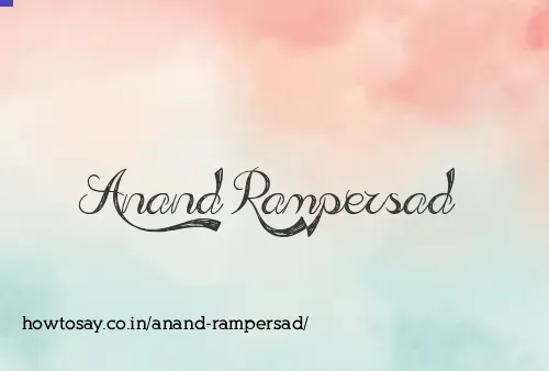 Anand Rampersad