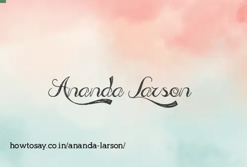 Ananda Larson