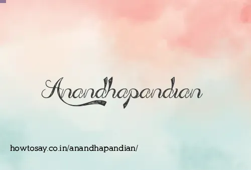Anandhapandian