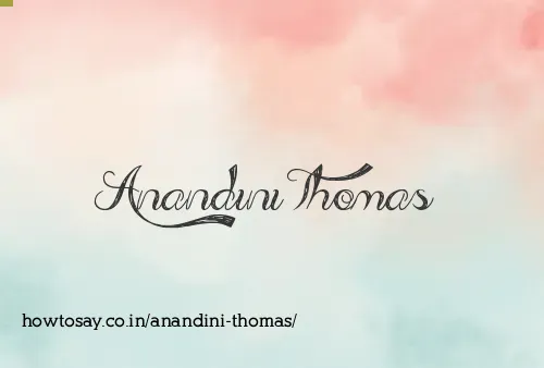 Anandini Thomas
