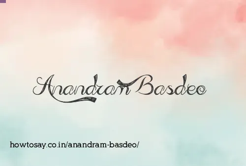 Anandram Basdeo