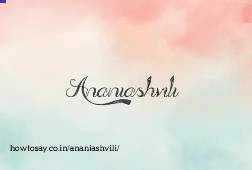 Ananiashvili