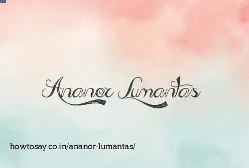 Ananor Lumantas